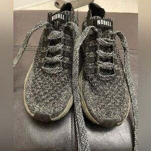 NOBULL Diamond Knit Runner Black Grey Running Athletic Shoes Men5.5 Women’s 7